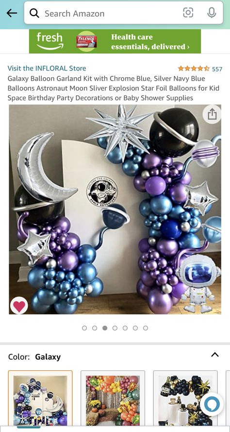 Galaxy Theme Balloon Garland, Galaxy Balloon Decor, Galactic Theme Party, Galaxy Balloon Garland, Galaxy Decorations, Galaxy Themed Party, Galactic Party, Galaxy Balloons, Grad Party Theme