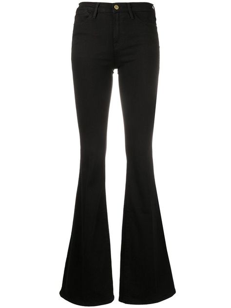 Black Jean Flares Outfit, Dama Outfits, Black Jeans Flare, Black Flare Pants Outfit, Flare Black Jeans, Black Bell Bottoms, Flare Jeans Black, Black Flared Jeans, Black Flares