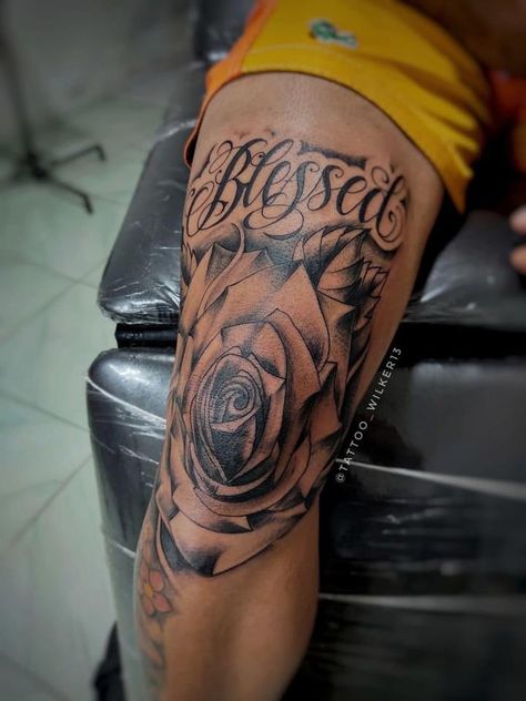 Back Name Tattoos For Guys, Men’s Knee Tattoo, Knee Tattoo Men, Small Dope Tattoos, Thigh Tattoo Men, Him And Her Tattoos, Chest Tattoo Ideas, Half Sleeve Tattoos Forearm, Cool Half Sleeve Tattoos