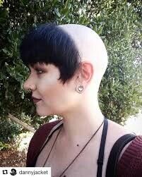 Shaved Hair, Piercings, A Woman, Hairstyles, Hair, Black