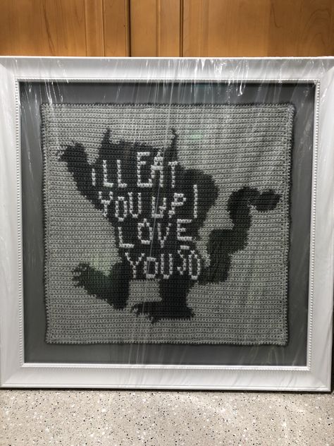 Where The Wild Things Are Cross Stitch, Where The Wild Things Are Crochet, Cross Stitch Lettering, Stitch Lettering, Wild Things, Nap Time, Crochet Ideas, Single Crochet, The Wild