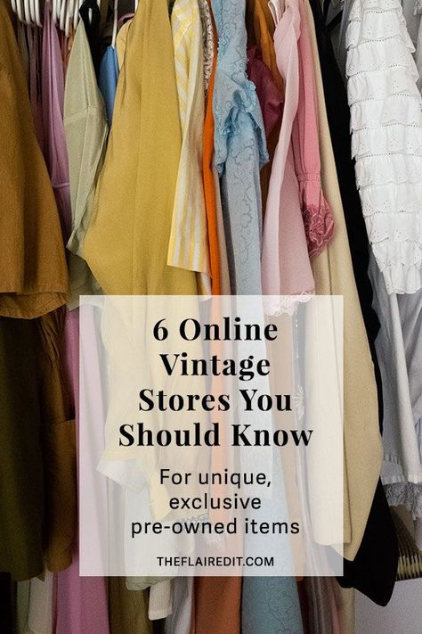 the best online stores where to buy exclusive second-hand clothing and accessories #vintage #secondhand Sustainable Fashion Upcycling, Online Thrift Shop, Online Vintage Stores, Vintage Stores, Best Online Stores, 2000 Fashion, Second Hand Shop, Perfect Summer Outfit, Second Hand Stores