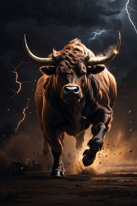 Bull Wallpaper, Taurus Wallpaper, Taurus Bull Tattoos, Bull Pictures, Wild Bull, Bulls Wallpaper, Taurus Art, Honey Art, Taurus Bull