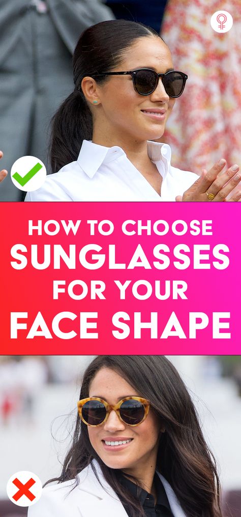 How To Pick Sunglasses For Your Face Shape: With so many options to choose from, it is easy to go wrong with picking a pair of sunglasses for your face shape. Read on to learn about the various types of sunglasses for different face shapes and which ones you should go for. #sunglasses #faceshape #fashion #style #tips #tricks Sunglasses Oval Face, Square Face Sunglasses, Stylish Sunglasses Women, How To Choose Sunglasses, Sunglasses For Small Faces, Face Shape Sunglasses, Glasses For Oval Faces, Womens Sunglasses Face Shape, Glasses For Round Faces