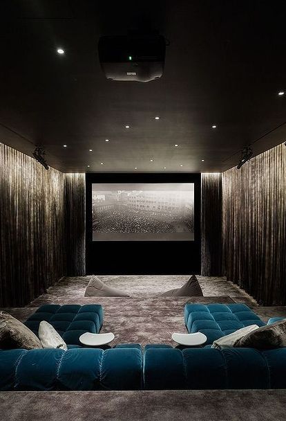 6 tips for creating the ultimate geeked out home theater or game room, entertainment rec rooms, ecstasymodels tumblr com via Pinterest Small Home Theater, Home Theater Lighting, Bilik Permainan, Rumah Moden, Theater Room Decor, Hiasan Dalaman Rumah, Home Theater Room Design, Theater Room Design, Pelan Rumah