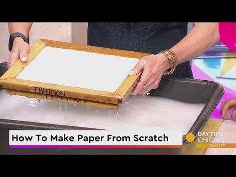 How To Make Paper From Scratch - YouTube Shredded Paper, Making Paper, Make Paper, Post It Notes, How To Make Paper, Post It, School Work, Have You Ever, From Scratch