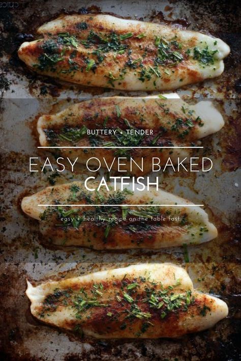 Oven Baked Catfish, Baked Catfish Fillets, How To Cook Catfish, Baked Catfish Recipes, Baked Catfish, Grilled Fish Recipes, Catfish Recipes, Fish Recipes Baked, Baked Fish Recipes