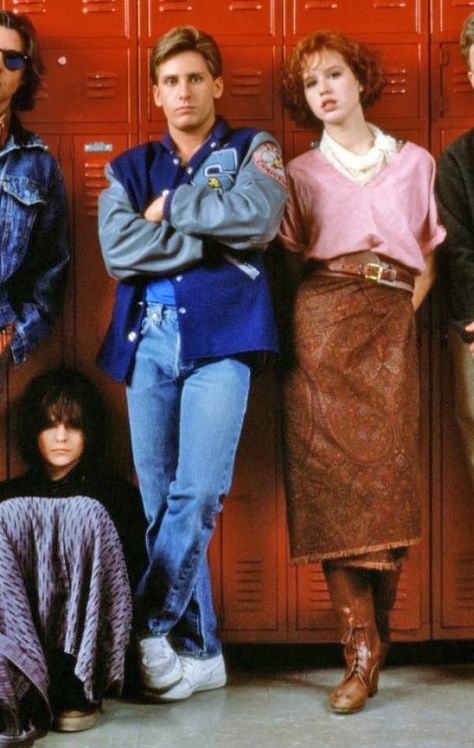 The Breakfast Club, 1985 Breakfast Club Outfits, 80s Party Outfits, Emilio Estevez, 80s Fashion Trends, 90s Fashion Women, Cher Horowitz, 80’s Fashion, Club Outfit, 80s Outfit