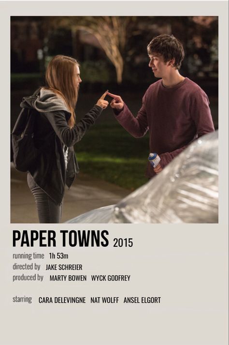 Paper Towns Movie, Polaroid Movie Poster, Romcom Movies, Indie Movie Posters, Movies To Watch Teenagers, Bon Film, Iconic Movie Posters, Movie Card, New Movies To Watch