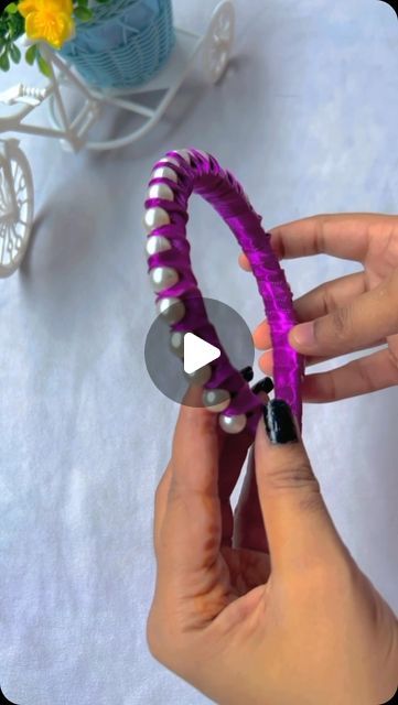 Simran on Instagram: "DIY hairband || hairband || diy ribbon 🎀 hairband || 

very beautiful & trending handmade hairband 

Simple se hair band ko bnaye ekdam new #new #hairband #instagram #instagood #instalike #instadaily #trending #trendingreels #handmade #hairaccessories  #diy #diyhairband #hairband" Hair Ribbons Diy, Hairband Diy, Handmade Hairband, Diy Hairband, Ribbon Hairband, Hair Bands Diy, Hair Ribbons, Instagram Diy, Diy Ribbon