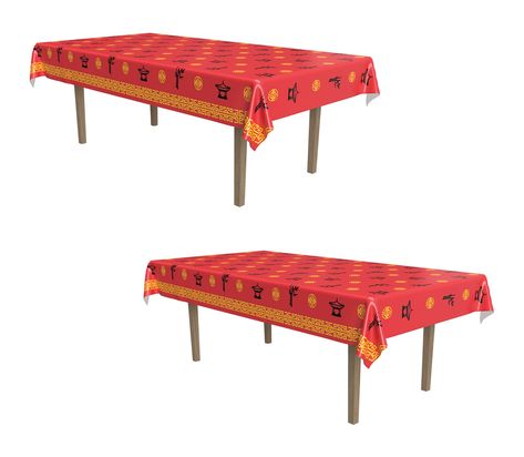 PRICES MAY VARY. ASIAN PARTY DECORATIONS: Celebrate the Asian culture with these vibrant plastic table covers and party décor. The red, yellow, and black design makes for an entertaining event that will intrigue your guests. VERSATILE TABLE COVER: Place these plastic table cloths over tables or on the wall to create a fun photo backdrop. This table decor is perfect for picnic tables, decorating a dining table, or for outdoor patio tables. FITS STANDARD TABLES: Each party tablecover measures 54 i Asian Party Decorations, Rectangular Table Cloth, Plastic Table Cloth, Gold Tablecloth, Asian Party, Chinese Theme, New Year Decorations, Outdoor Patio Table, Chinese New Year Decorations