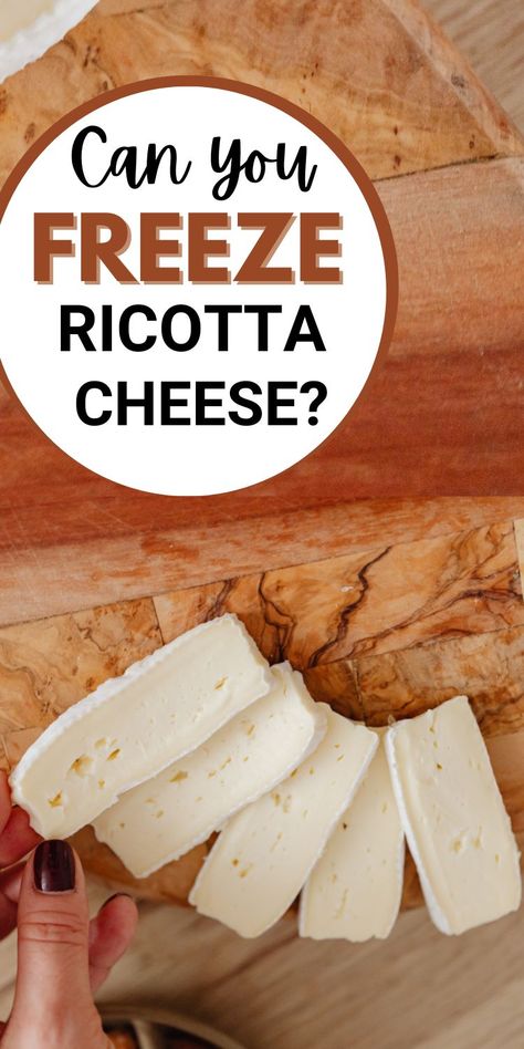 If you have a tab of ricotta cheese sitting in your pantry that you don't intend to use soon you must have wondered whether you can freeze ricotta cheese. Here's how to do it properly. Meals you can freeze. ricotta cheese. freezer meals.frozen meals.food storage. freezer cooking.Riccota Cheese Recipes. Recipes Using Ricotta Cheese Riccota Cheese Recipes, Recipes Using Ricotta, Using Ricotta Cheese, Leftover Ricotta, Recipes Using Ricotta Cheese, Meals You Can Freeze, Recipe Using Ricotta, Best Instant Pot Recipes, Best Instant Pot Recipe