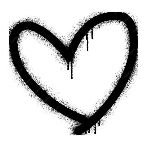 Premium Vector | Graffiti heart icon with black spray paint Street Sketch, Leavers Shirt, Pink Spray Paint, Graffiti Spray Paint, Graffiti Heart, Sigil Tattoo, Paint Icon, Heart Icon, Black Spray Paint