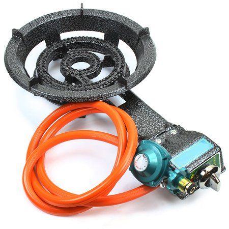 XtremepowerUS Outdoor Portable Single Burner Gas Propane Stove Range Camping BBQ Hose & Regulator - Walmart.com Stove Range, Outdoor Cooker, Propane Stove, Portable Stove, Outdoor Stove, Single Burner, Propane Grill, Camping Bbq, Burner Stove