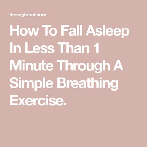 Sleep Breathing Exercises, Breathing For Sleep, Breathing Exercises For Sleep, How To Fall Asleep Quickly, Falling Asleep Tips, Help Falling Asleep, Sleep Help, Fall Asleep Faster, Breathing Techniques