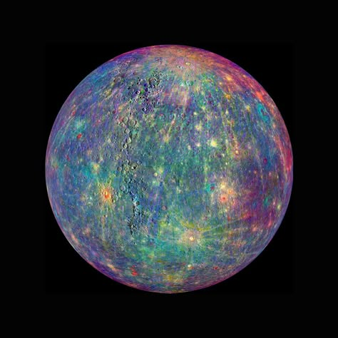 Spectral analysis reveals Mercury’s mineral makeup. Planet Pictures, Mercury Planet, Planet Icon, Space Icons, Planets And Moons, Planets Art, Space Stuff, Space Pictures, Space Planets