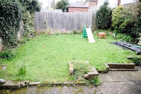 Our Small Garden Transformation - Before & After | Alex Gladwin Blog Simple Garden Renovation, Modern Family Garden, Small Front Yard Makeover, Simple Back Garden Ideas, Garden Makeover Before And After, Garden Transformation Before And After, Budget Garden Makeover, Small Back Garden Ideas Budget, Sloping Garden Ideas On A Budget