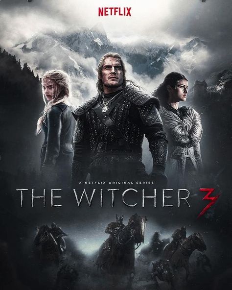 The Witcher Season 3, Netflix Dramas, Best Movie Posters, Witcher 3 Wild Hunt, Netflix Original Series, Witcher 3, The Witcher 3, Wild Hunt, Fantasy Novels