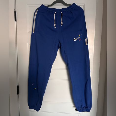 Blue nike joggers