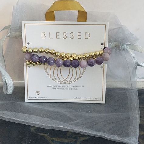 New In Bag Blessed Bracelet Purple Gold Beads Blessed Bracelet, Purple Gold, Gold Beads, Womens Jewelry Bracelets, Bracelet Making, Gold Color, Women Jewelry, Bracelet, Beads