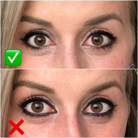 Lower Waterline Eyeliner, Bottom Lid Eyeliner, Eyeliner Top And Bottom Black, Eyeliner For Large Eyes, Eyeliner For Women In Their 40s, Eyeliner Bottom Lash Line, Eyeliner Vs No Eyeliner, How To Put Eyeliner On, Makeup Dos And Don'ts