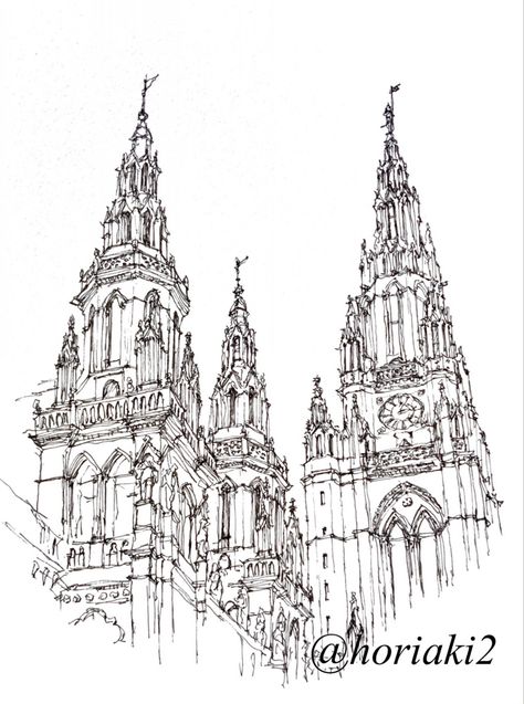 Vienna Sketch, Vacation Tattoos, Ink Drawing Techniques, Castle Drawing, Building Sketch, Sketching Ideas, Architecture Drawing Art, Travel Sketches, Urban Sketchers