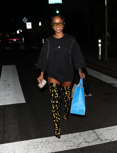 The Best Black Celeb Fashion Moments of August 2023 Celebrity Courtside Style, Karrueche Tran Instagram, Karrueche Tran Outfits, Karrueche Tran Style, Fashionable Celebrities, Damson Idris, Trans Outfit, Sheryl Lee, Karrueche Tran