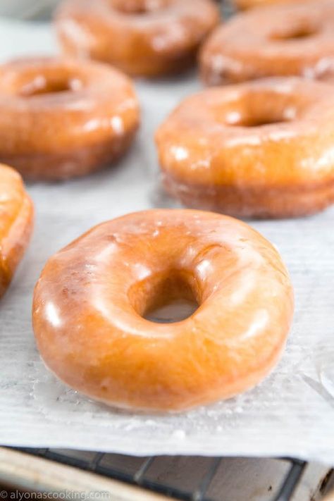 Dunkin Donuts Glazed Donuts Recipe (Copycat) | Alyona’s Cooking Dunkin Donuts Recipe, Donuts Krispy Kreme, Glazed Donuts Recipe, Donut Glaze Recipes, Donuts Glazed, Doughnut Recipe Easy, Easy Donut Recipe, Krispy Kreme Donuts, Homemade Donuts Recipe