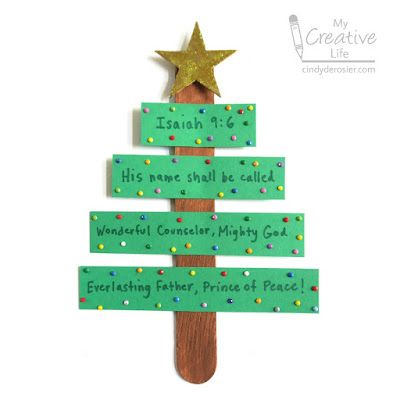 Cindy deRosier: My Creative Life: Bible Verse Christmas Tree Christmas Crafts Bible, Christmas Tree Bible Verse, Sunday School Crafts For Christmas, Christmas Tree Sunday School Lesson, Christmas Crafts For Kids Sunday School, Sunday School Lessons For Kids Christmas, Sunday School Christmas Crafts For Kids Children Church, Preschool Christian Christmas Crafts, Catholic Christmas Crafts For Kids