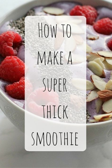 5 Tips for Super Thick Smoothies http://iheartvegetables.com/2016/04/29/5-tips-super-thick-smoothies/ How To Make A Thick Smoothie, How To Make Smoothies Thick, How To Make A Thick Smoothie Bowl, How To Make The Thickest Smoothie Bowl, Thick Strawberry Smoothie Bowl Recipe, Mango Coconut Smoothie, Smoothie Bowl Toppings, Blueberry Smoothie Bowl, Blueberry Banana Smoothie