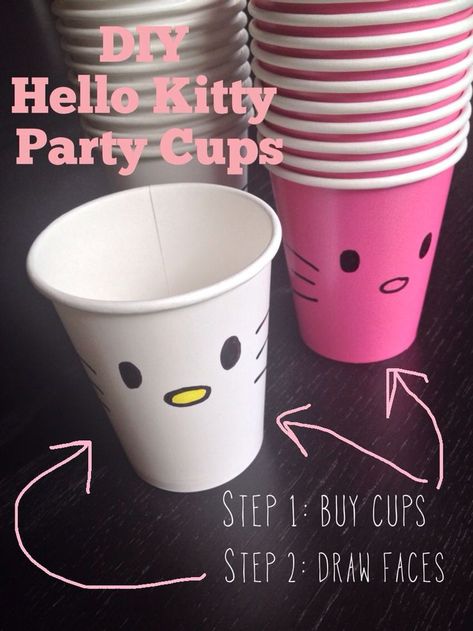 Tort Hello Kitty, Hello Kitty Baby Shower, Hello Kitty Birthday Theme, Decoracion Hello Kitty, Hello Kitty Theme Party, Kitty Birthday Party, Diy Hello Kitty, Hello Kitty Baby, Hello Kitty Birthday Party