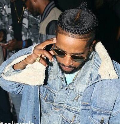 #omarion #blackmenhairstyles #undercut braids with the man bun Black Man Bun, Man Bun With Fade, Undercut Braids, Fade Braids, Braids Black Men, Man Bun Braids, Boys Braids, Man Braids, Bun Braids