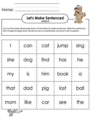 Kindergarten Sentence Writing Worksheets, Sentence Builder Activities, Sentences Building Activities, Sentence Building Worksheets Grade 3, Building Sentences Worksheets, Sentence Building Kindergarten, Sentence Structure Worksheets, Inquiry Based Learning Kindergarten, English Autumn