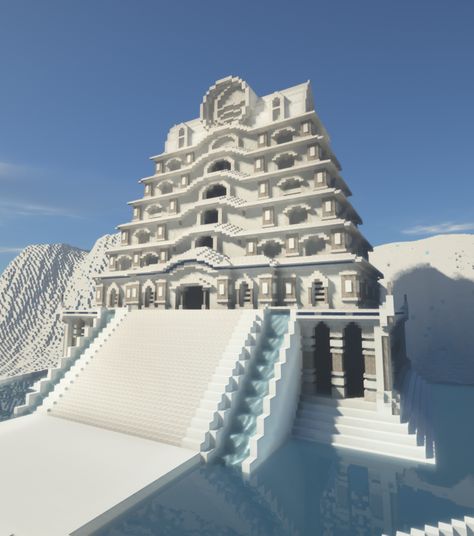 Northern Water Tribe Royal Palace, in the North Pole. Ice Kingdom Minecraft, Minecraft Avatar The Last Airbender Builds, Ice Palace Minecraft, Minecraft Avatar The Last Airbender, Ice Village Minecraft, Avatar Minecraft Builds, Ice House Minecraft, Minecraft Snow Village, Minecraft Ice Builds