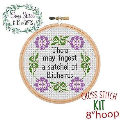 Birthday Embroidery, Funny Embroidery, Cross Stitch Beginner, Funny Cross Stitch Patterns, Subversive Cross Stitch, Diy Cross, Cross Stitch Needles, Cross Stitch Funny, Diy Cross Stitch