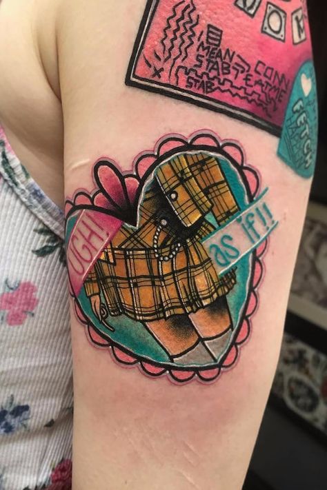 26 Creative, ’90s-Inspired Tattoos That Are All That and a Bag of Chips 90s Tattoo Ideas, Chip Tattoo, Pop Culture Tattoos, Barbie Tattoo, 90s Tattoos, Tato Tradisional, Culture Tattoos, Flash Ideas, Tattoo Apprenticeship