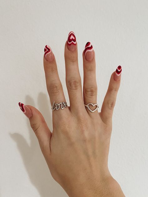 February March Nails, Valentines Nails Designs, Valentines Day Nails, February Nails, Heart Nail, Nail Designs Valentines, Nail Design Ideas, Soft Nails, Minimalist Nails