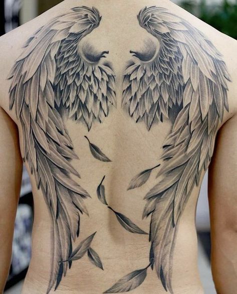 Back Wing Tattoos Men, Wing Tattoo Ideas For Men, Tattoo Ideas Wings Back, Wings Tattoo On Back For Men, Angel Wings Tattoo On Back Men, Good And Evil Wings Tattoo, Wing Tattoo Designs Men Back, Angle Wing Tattoo Men, Wings Back Tattoo For Men