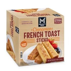 Frozen Breakfast Foods - Sam's Club Cinnamon French Toast Sticks, Sausage Flatbread, Sausage On A Stick, Delicious French Toast, Sweet Breakfast Treats, Biscuit Sandwich, Frozen Breakfast, French Toast Sticks, Real Bread