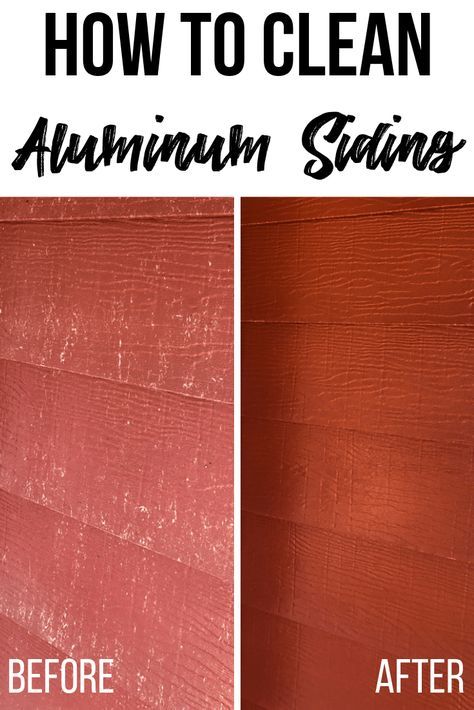 Remove years of dirt and grime in just minutes! I'll show you how to clean aluminum siding without a power washer! Turns oxidized aluminum siding back to its original state in just minutes! Check out my tips at The Handyman's Daughter! #cleaning #homehacks #thehandymansdaughter Painting Aluminum Siding, How To Clean Aluminum, Deep Cleaning Hacks, Cleaning Painted Walls, Glass Cooktop, Deep Cleaning Tips, Aluminum Siding, Clean Dishwasher, Simple Life Hacks