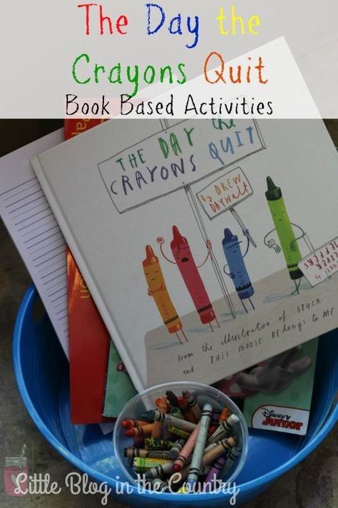 The Day the Crayons Quit Unit Study The Day The Crayons Quit Activities Preschool, World Book Day Ideas Activities, Homeschool Unit Study Ideas, Book Day Activities, Book Day Ideas, Crayons Quit Book, World Book Day Activities, Preschool Friendship, Homeschool Nook