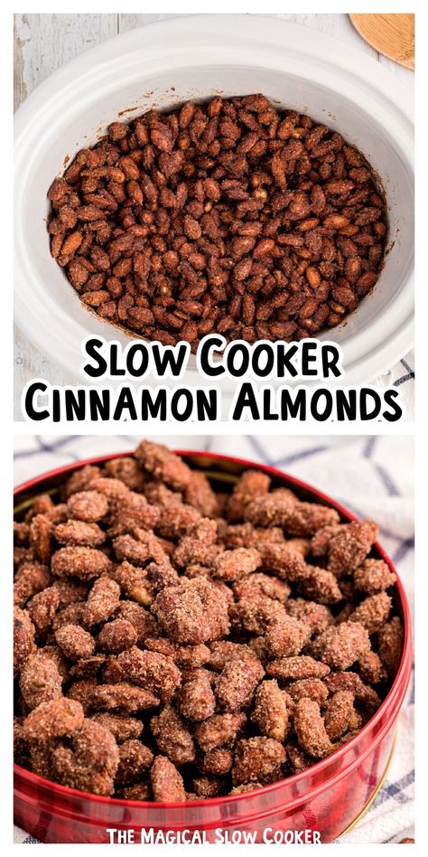 Crock Pot Almonds, Slow Cooker Candy Recipes, Slow Cooker Almonds, Slow Cooker Candy, Crockpot Desserts, Magical Slow Cooker, The Magical Slow Cooker, Midday Snack, Crock Pot Desserts