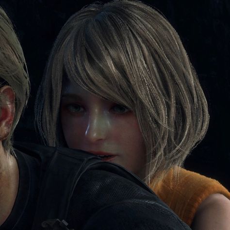 Ashley Graham and Leon Kennedy Matching Icon Part 1 Leon And Ashley Matching Icons, Leon X Ashley, Ashley And Leon, Resident Evil Matching Icons, Leon And Ashley, Final Fantasy Cloud Strife, Flower Of Evil, Final Fantasy Cloud, Ashley I