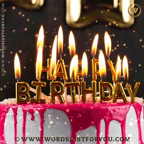 Happy Birthday Cake Gif, Gif Birthday, Birthday Gif Images, Happy Birthday Gif Images, Candle Gif, Happy Birthday Candles Cake, Cake Gif, Birthday Animated, Happy Birthday Gif