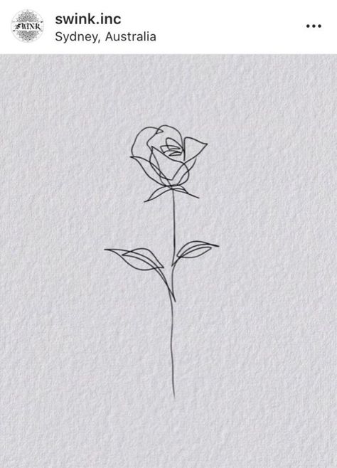 Athestic Tattoos, Small Rose Tattoo On Wrist Simple, Back Flower Tattoo Spine, Simplistic Flower Tattoo, Line Art Flower Tattoo, Sternum Flower Tattoo, Rose Simple Tattoo, Small Line Art Tattoos, One Line Flower Tattoo