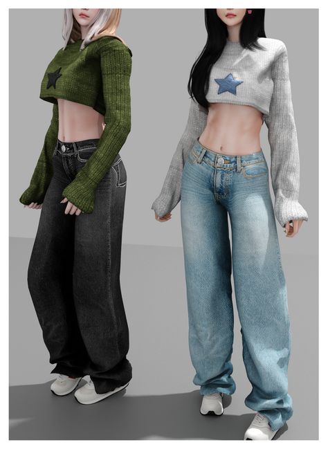 Sims 4 Baggy Jeans Cc, Sims 4 Cc Baggy Jeans, Sims Pants, The Sims 4 Pack, Sims4 Mod, Legacy Challenge, Cc Clothing, Mods Sims 4, Sims 4 Tsr