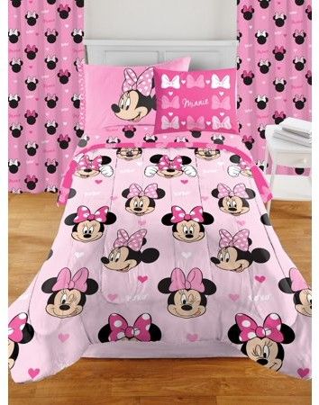 Minnie Mouse Girls Room, Minnie Mouse Curtains, Minnie Mouse Bedroom Decor, Minnie Mouse Room Decor, Minnie Mouse Bedding, Minnie Mouse Bedroom, Room In A Box, Princess Bedding, Ava Marie