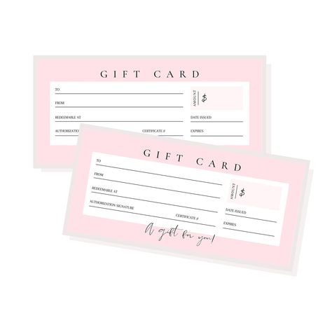 Blank Gift Certificates in Cute Pink  Pack Awards Certificates Design, Blank Gift Certificate, Meeting Agenda Template, Card Png, Certificate Design Template, Agenda Template, Gift Certificate Template, Meeting Notes, Certificate Design