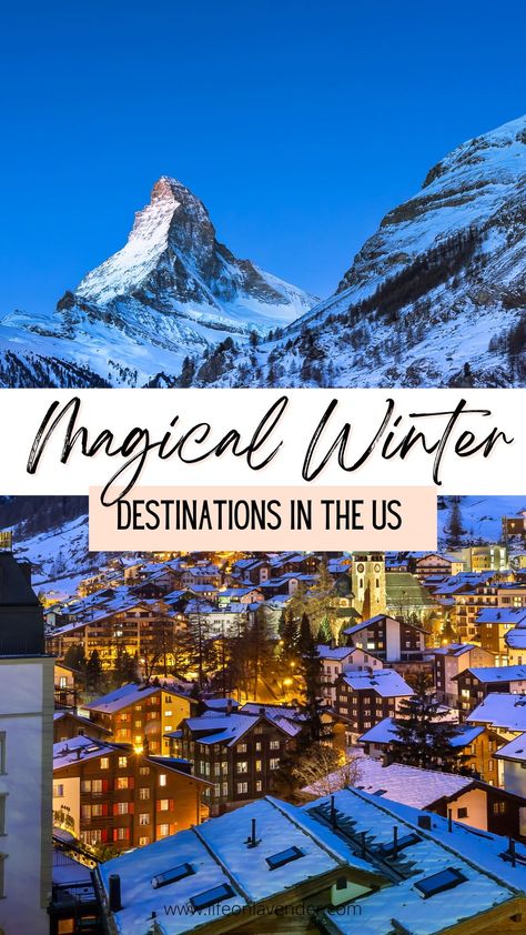 If you're looking for a winter vacation, look no further. These are some of the best destinations in the United States to enjoy a winter getaway. From skiing and snowboarding to tubing and ice skating, there's something for everyone here. So pack your bags and head to one of these amazing destinations this winter! Best Places To Visit In Canada Winter, Missouri Winter Getaways, Best Winter Getaways In Us, New England Winter Vacation, Winter Cabin Vacation, Romantic Winter Weekend Getaways, Winter Birthday Trip Ideas, 40th Birthday Ski Trip, Winter Vacation Destinations