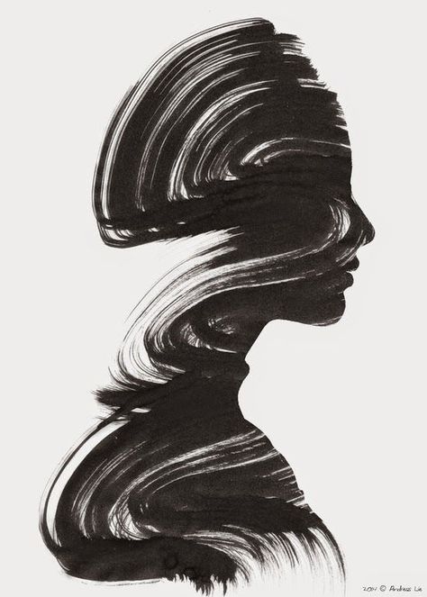 Bedazzling And Beautiful World Of Black And White Art - Bored Art Double Exposure Portrait, Monochrome Art, White Drawing, Black And White Wall Art, Canvas Art Wall Decor, Black And White Drawing, Giclée Print, Woman Painting, White Art